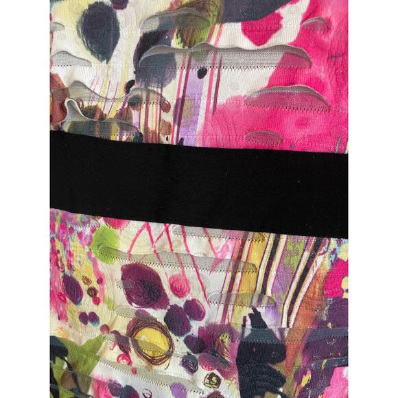 Libra babydoll tank top colorful stretchy sleeveless distressed art y2k Size L - Picture 3 of 6